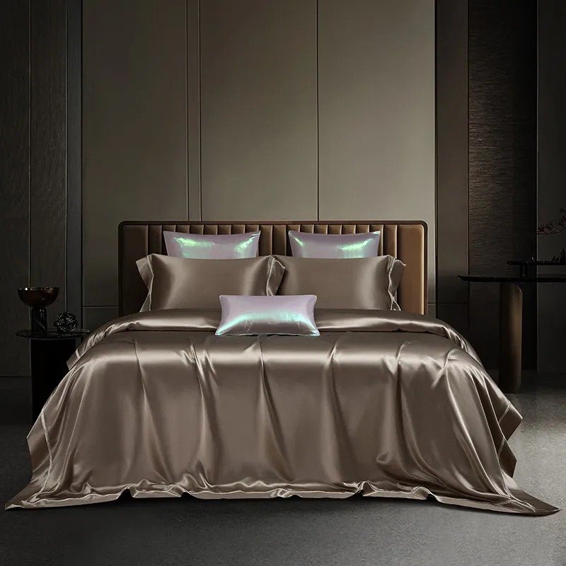 Silk Sheet Set - Mulberry Silk Premium 4 ชิ้นชุดผ้านวม Super/Cal