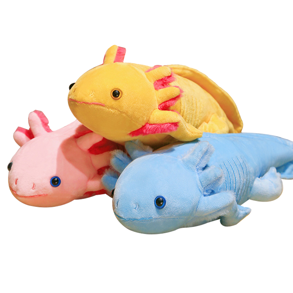 Bolster Pillow Long - 45cm Kawaii สีสัน Newt ตุ๊กตาของเล่นตุ๊กตาน่ารัก Axolotl