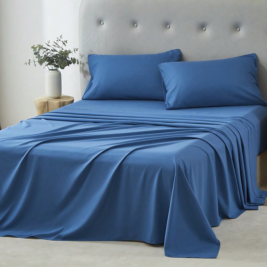Silk Sheet Set - ชุดผ้าปูที่นอน 3/4 ชิ้น สำหรับใช้ในบ้าน นุ่ม สบาย