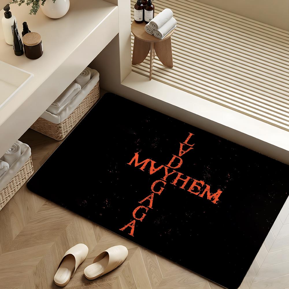 Home Textiles Là Gì - ซิงเกอร์ แอล-เลดี้ จี-กาก้าพรมปูพื้นผ้าสักหลาดนุ่มพรมกันลื่นดูดซับสำหรับห้องน้ำห้องนอนตกแต่งบ้าน