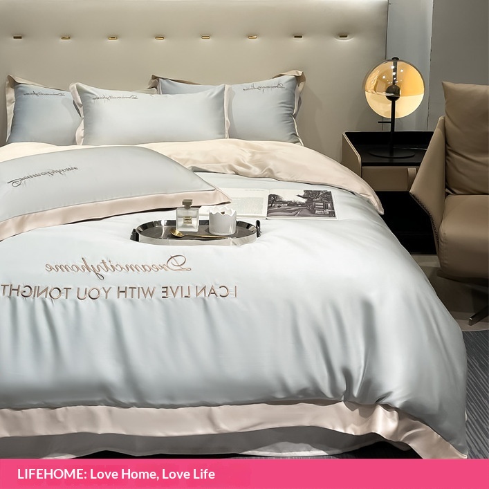 ชุดเครื่องนอนผ้าไหมน้ำแข็งสี่ช - Silk Sheet Set บทวิจารณ์และราคา