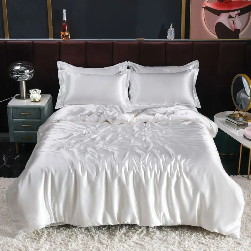 Nordic ซาตินผ้าไหมชุดเครื่องนอ - Silk Sheet Set บทวิจารณ์และราคา