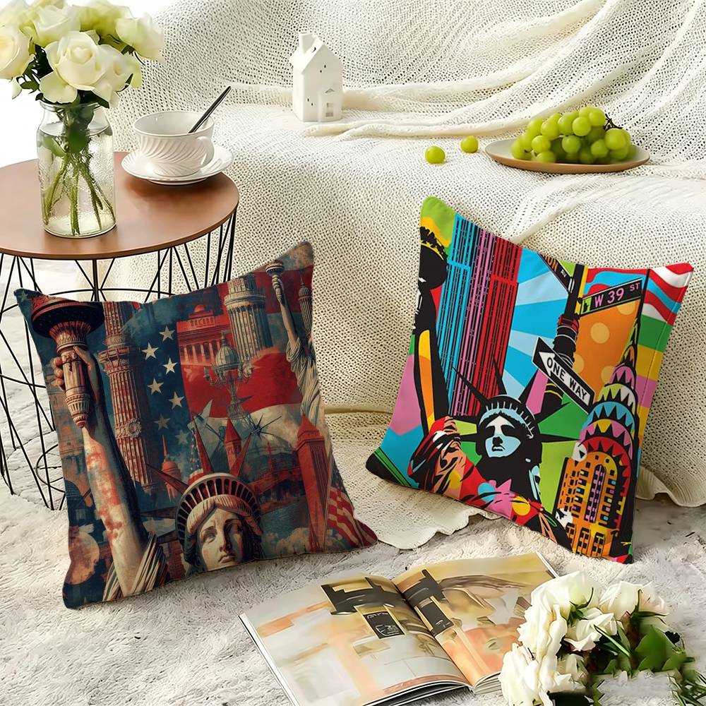 ปลอกหมอนลายภาพเมืองนิวยอร์ก ปล - Home Textiles New York บทวิจารณ์และราคา