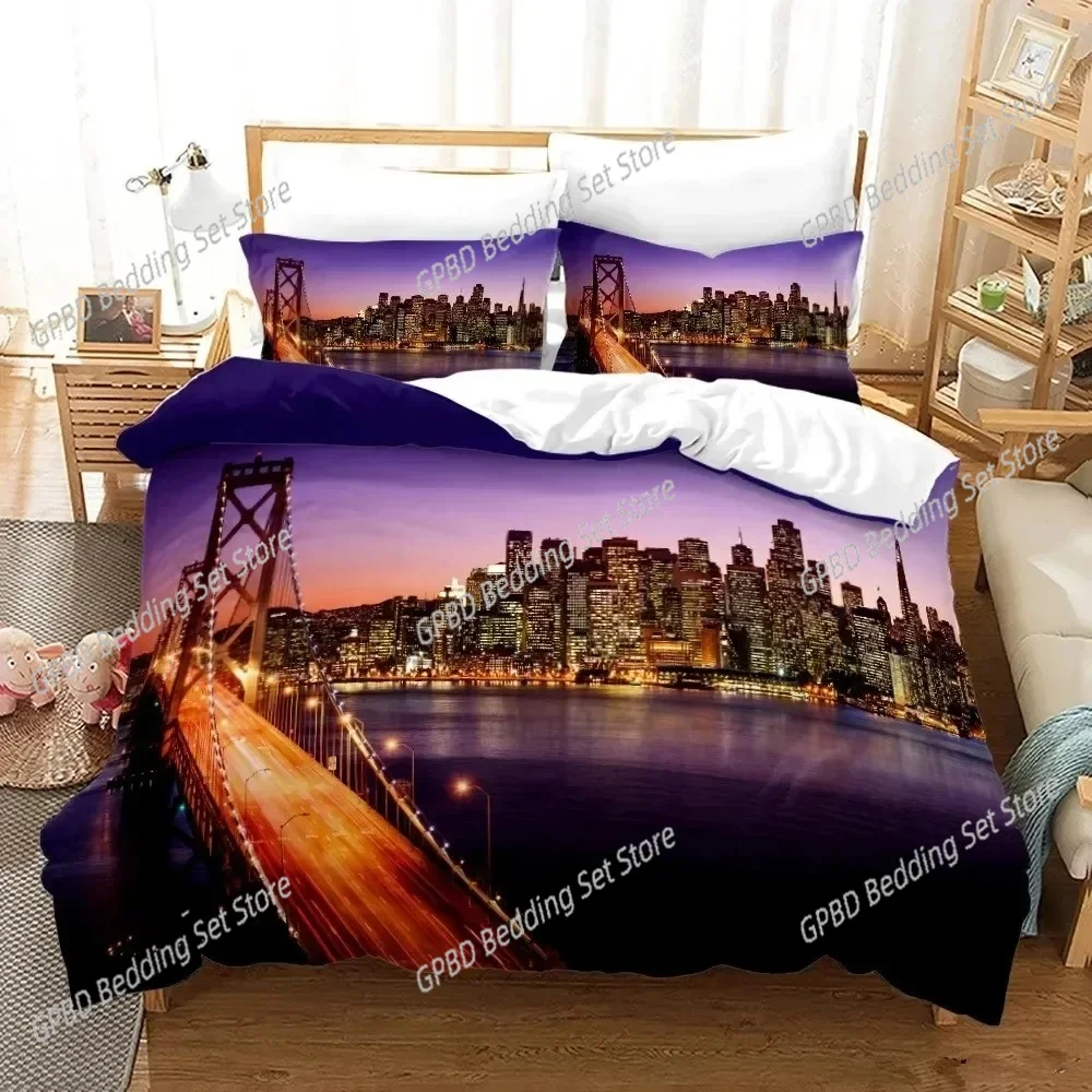ชุดเครื่องนอนลายวิวกลางคืนของน - Home Textiles New York บทวิจารณ์และราคา