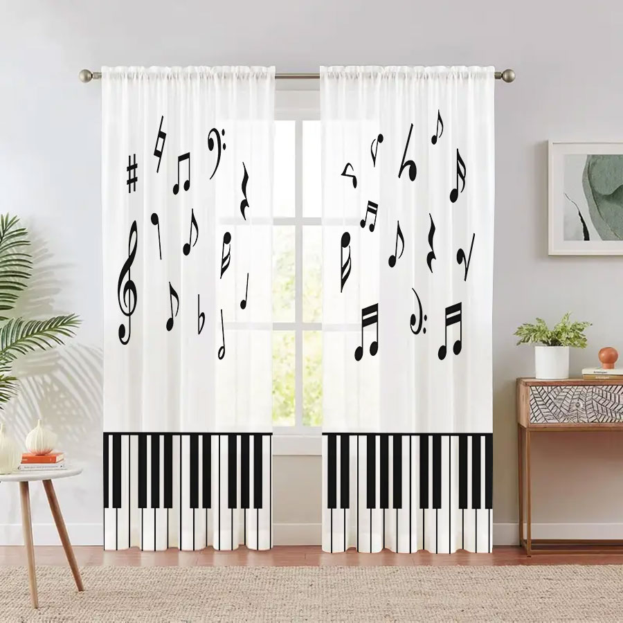 ผ้าม่านโปร่งแสงพิมพ์ลายดิจิตอล - Curtain Sheer Voile บทวิจารณ์และราคา