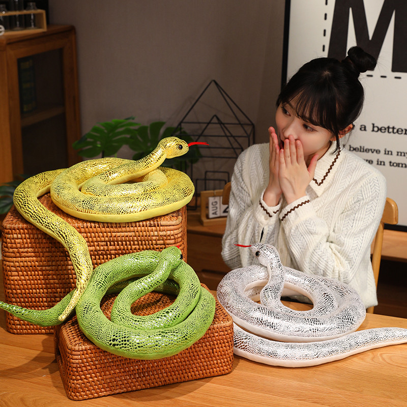 งูจำลองมี4สีงูตัวยาวยักษ์ตุ๊กต - Bolster Pillow Long บทวิจารณ์และราคา